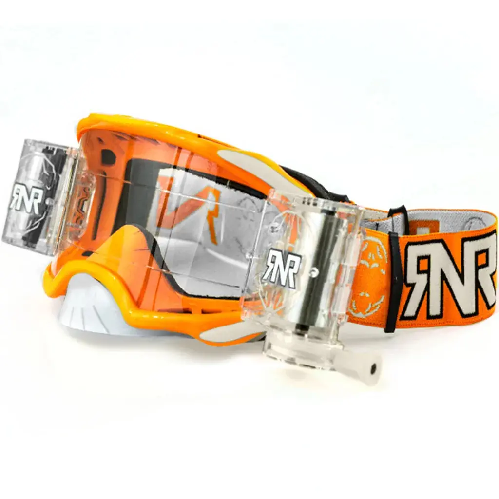 Rip N Roll Rnr Platinum 48Mm Motocross Goggles - Orange 1
