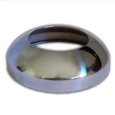 Chrome Hubcap Rear With Inspection Hole 8-1/4” 1
