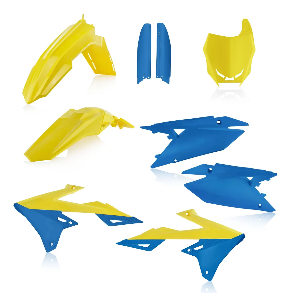 Acerbis Suzuki Plastics Kit Rmz - Yellow Blue 2