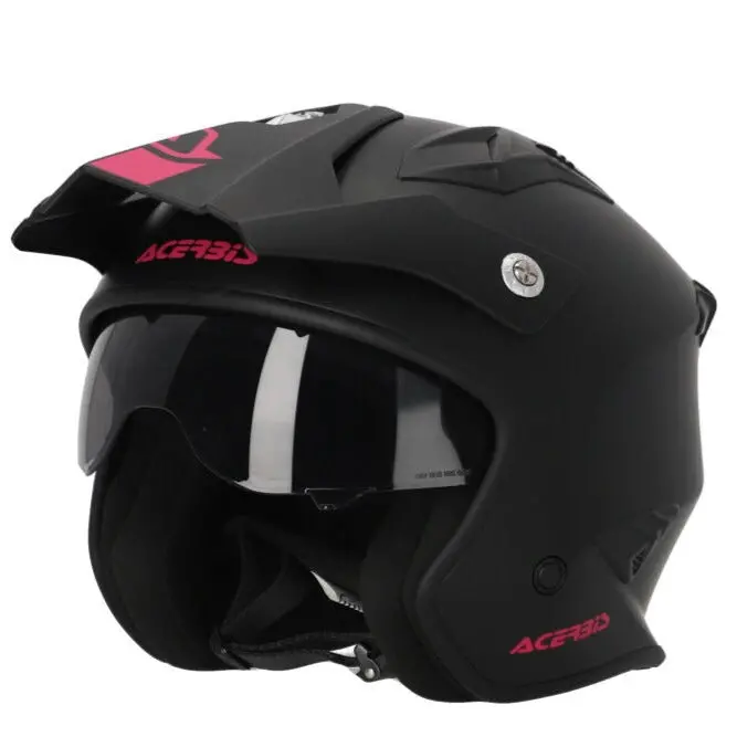 Acerbis Jet Aria Trials Helmet Black Pink 1