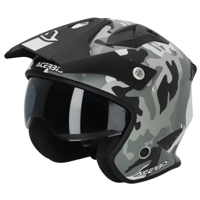 Acerbis Jet Aria Trials Helmet Camo Brown 1