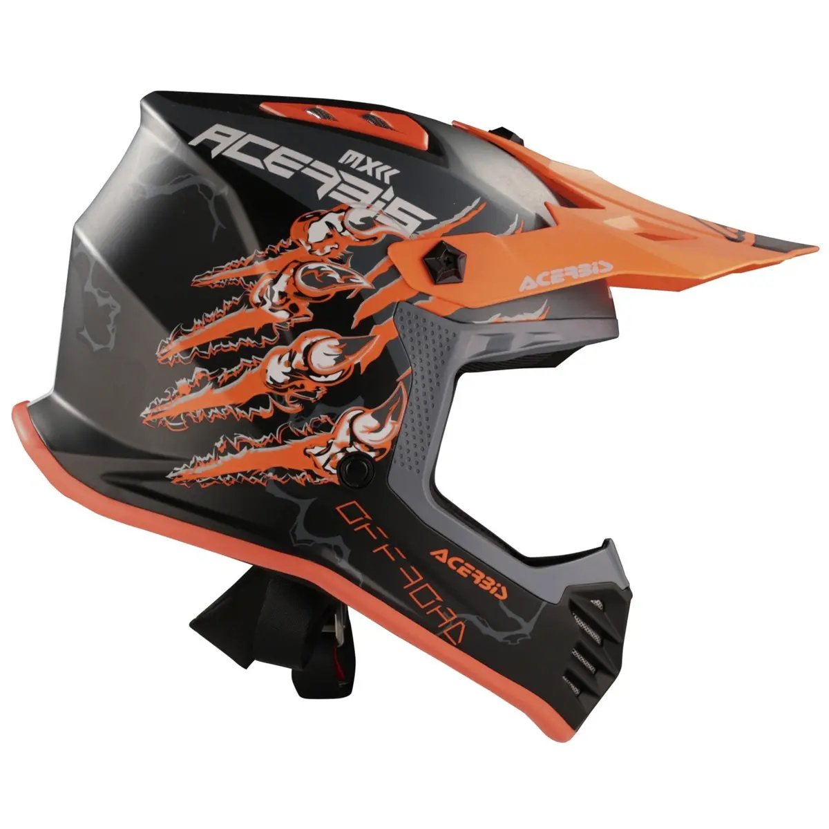 Acerbis Profile Kids Motocross Helmet - Nero Arancio 1
