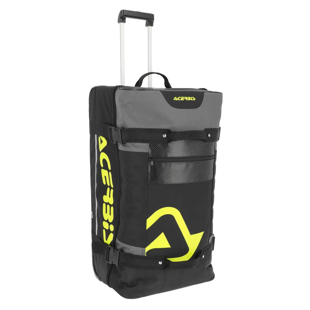 Acerbis X-Trip Logo 105L Wheeled Bag Black Yellow 1