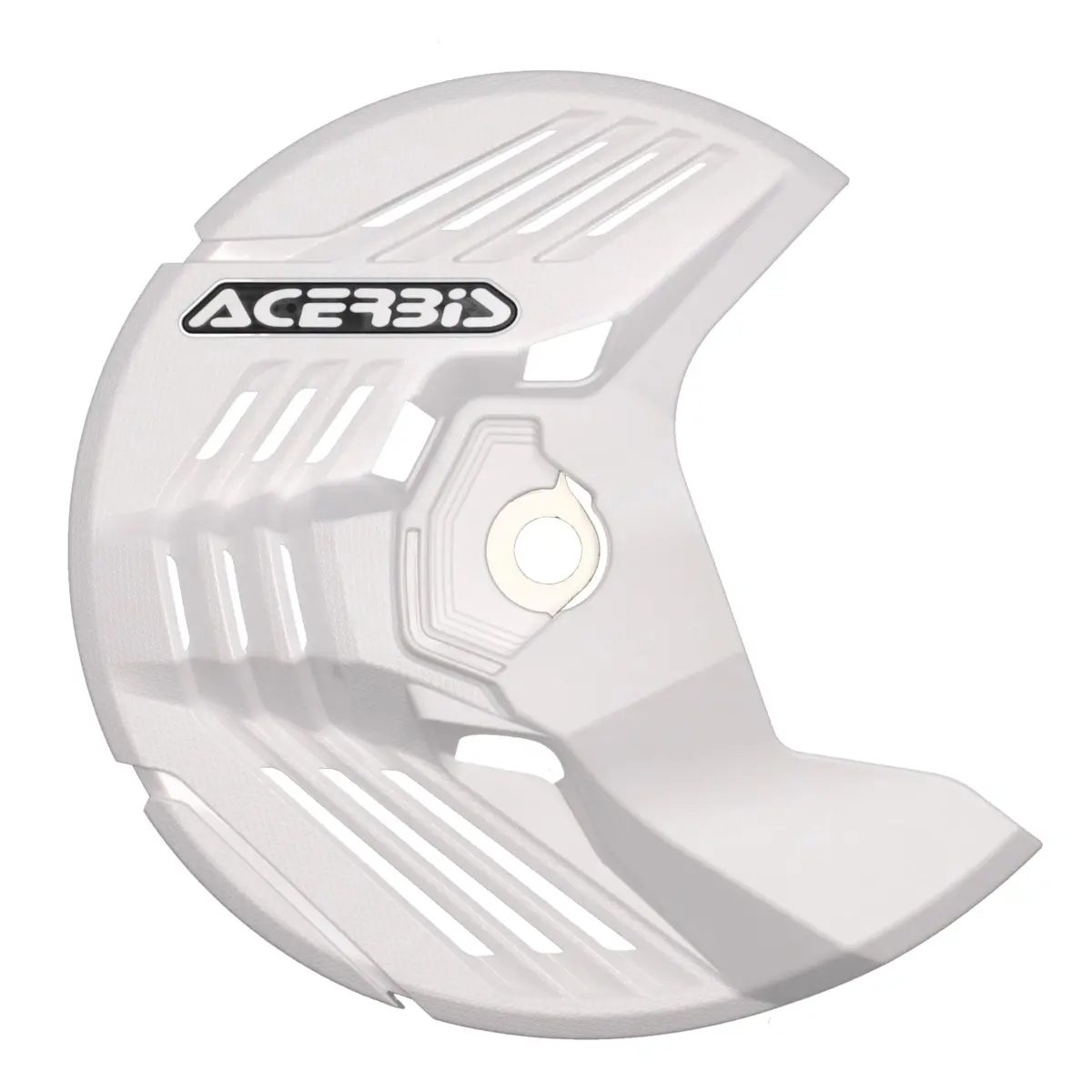 Acerbis Linear Beta Front Disc Protector - Axle Nut Mounted- White 1