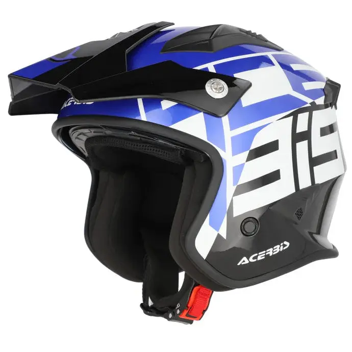 Acerbis Jet Aria Trials Helmet Black Blue 1
