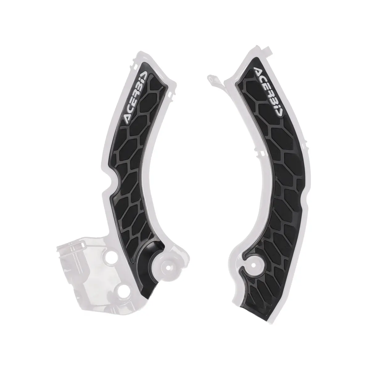 Acerbis Triumph X-Grip Frame Guards - White Black 1
