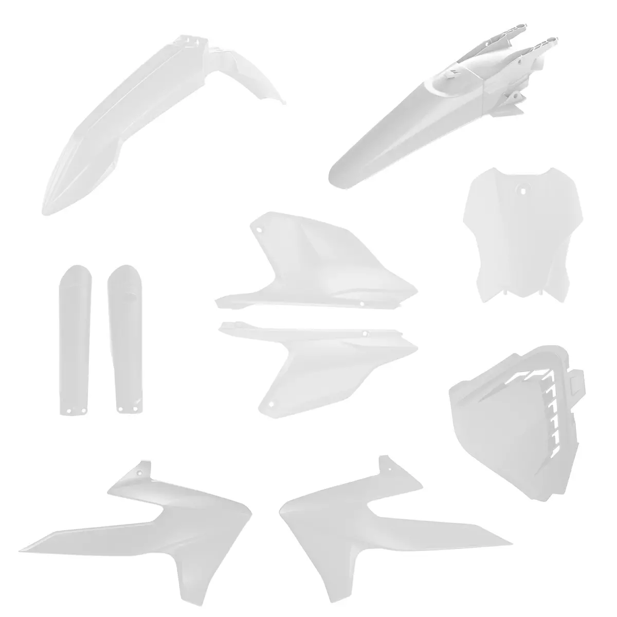 Acerbis Triumph Plastic Kit  - White 1