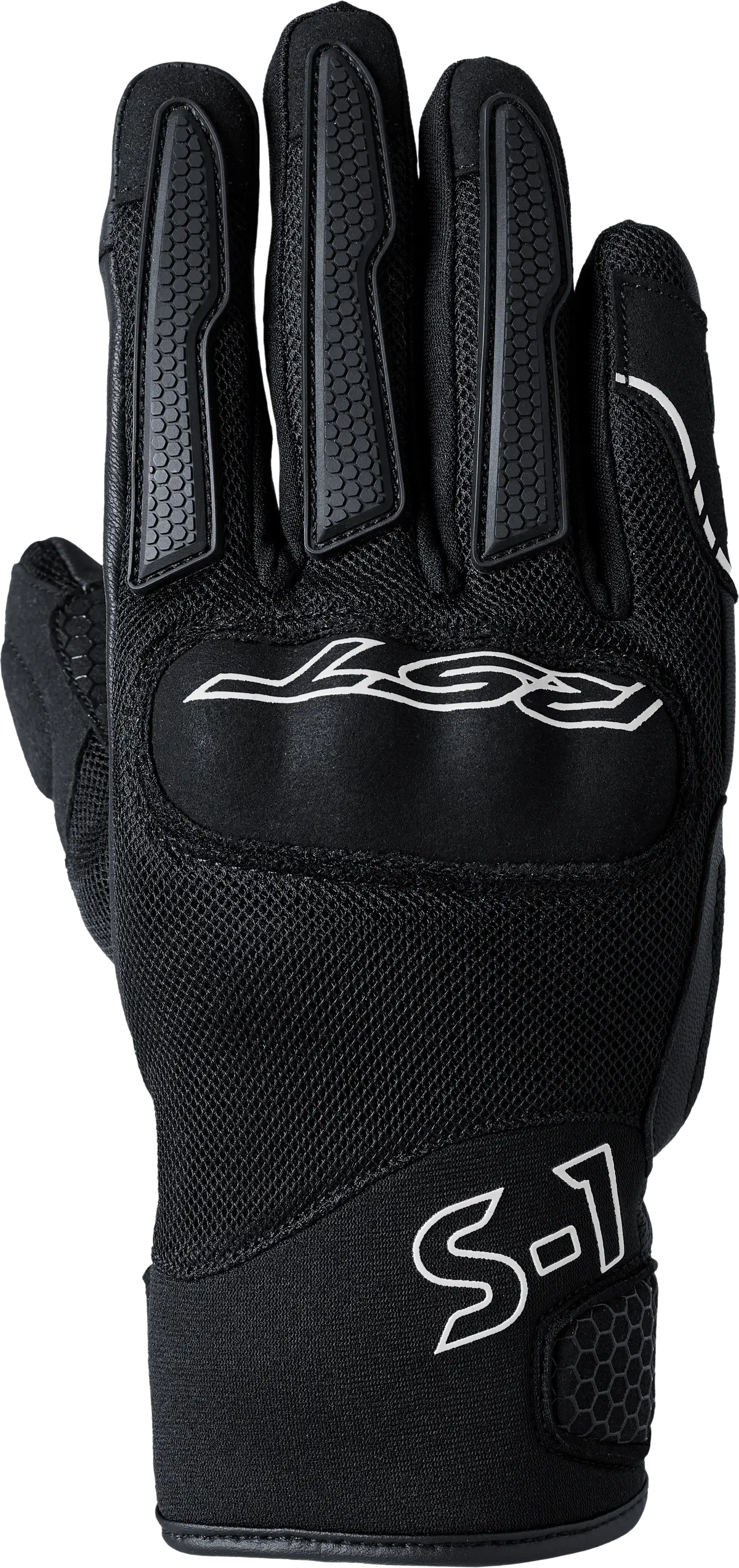 Rst S1 Mesh Ce Glove Black/Black/White  Lg 103182Whi-10 1