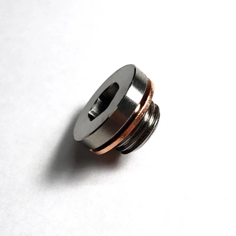 Stainless Bros M12x1.25 O2 Motorcycle Sensor Bung Plug W/ Copper Washer 1