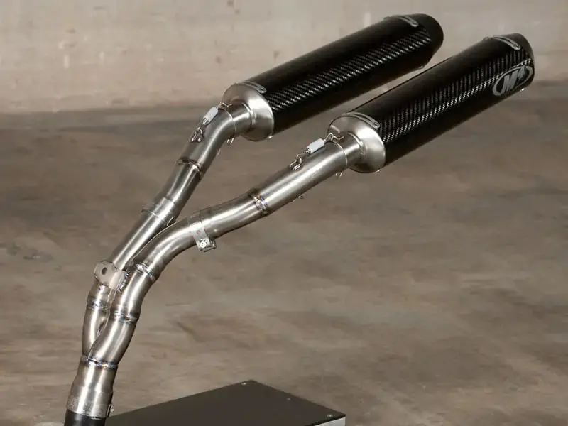 M4 Exhaust Carbon Fiber Slip On W/ Catalytic Converter Elim. 2007-2008 R1 Ya9734 1