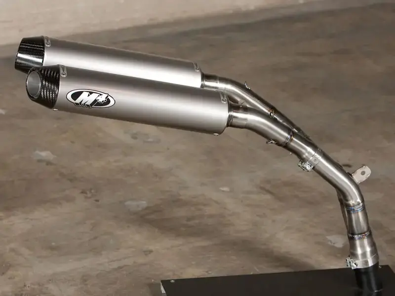 M4 Exhaust Titanium Slip On W/ Catalytic Converter Elim. 2007-2008 R1 Ya9736 1