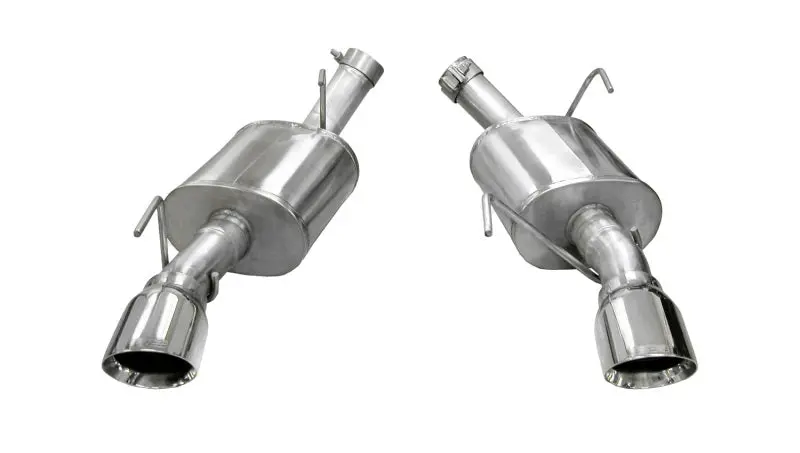 Corsa 2005-2010 Ford Mustang Shelby Gt500 5.4L V8 Polished Xtreme Axle-Back Exhaust 1