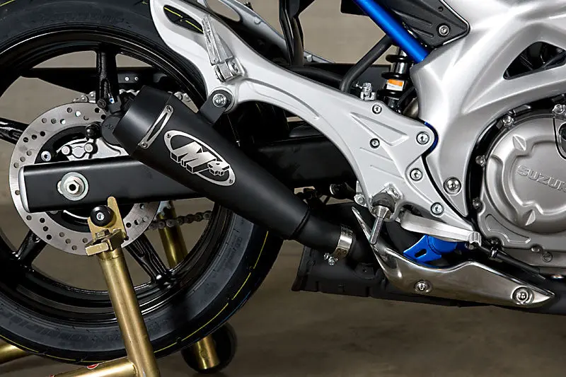 M4 Exhaust Gp Slip-On System With Black Ceramic Canister  2009-15 Gladius/Sfv650 Su5122-Gp 1