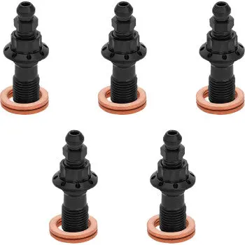 Arlen Ness Bolt Banjo Bleeder 5-Pk 12-Pt 10Mm Fr Caliper Black Touring 300-867 1