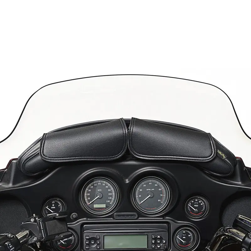 Willie & Max 06-13 Hd Fl/Flh/Flt/Flht Two Pouch Windshield Bag (21.25Inl X 6.5Inh X 2.25Ind) - Black 1