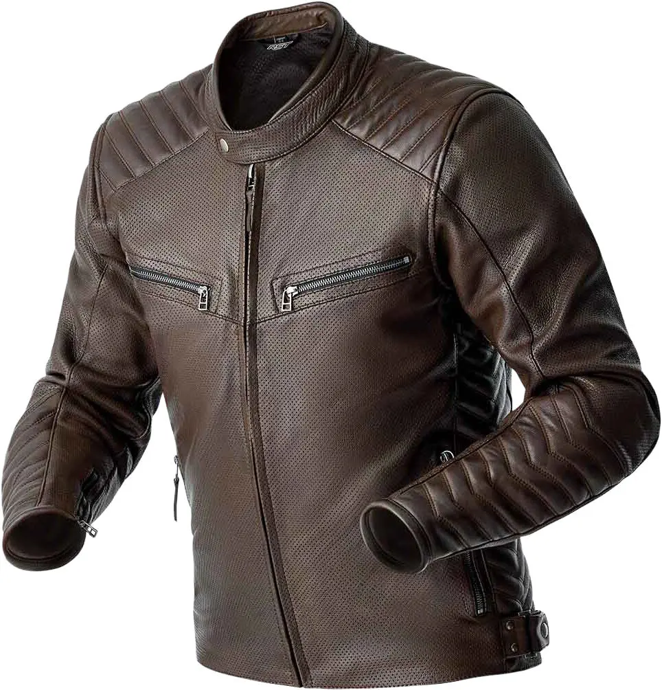 Rst Roadster Air D3o Jacket Brown Leather Lg 103638Brn-44 1