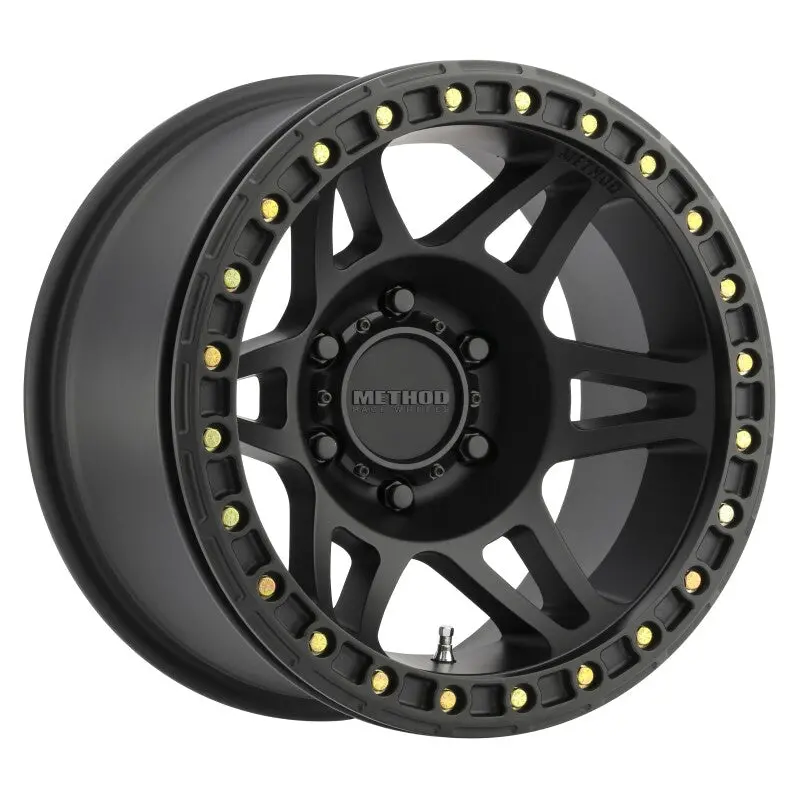 Method Mr106 Beadlock 17X9 -44Mm Offset 6X5.5 108Mm Cb Matte Black W/Bh-H24125 Wheel 1
