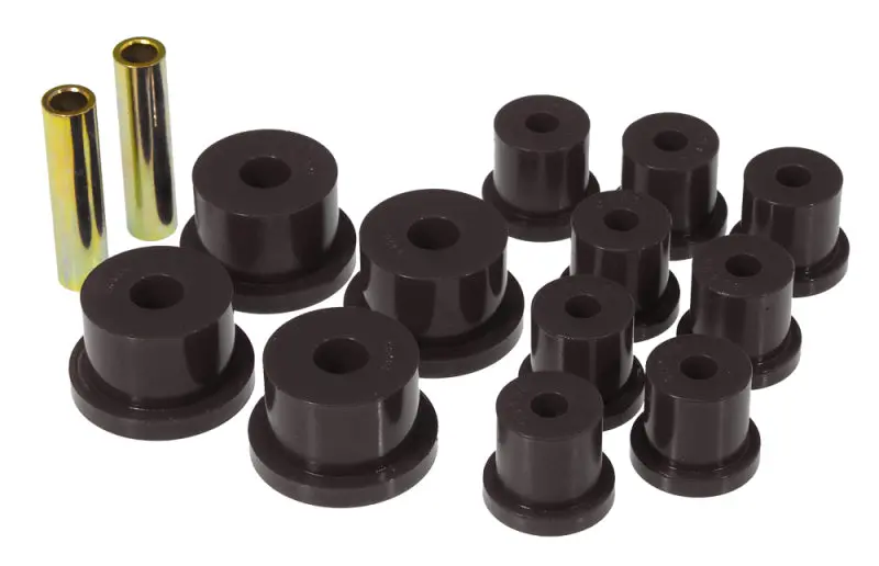 Prothane 64-73 Ford Mustang Rear Spring & 1/2In Shackle Bushings - Black 1