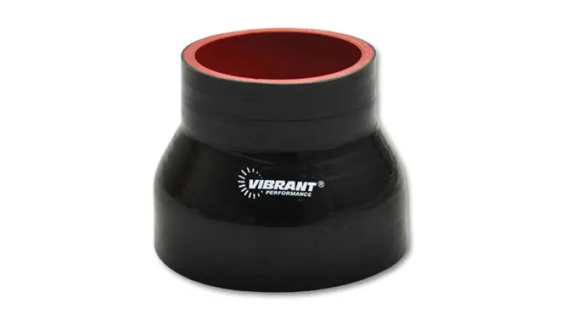 Vibrant Silicone Reducer Coupler 3.00In Id X 3.25In Id X 4.50In Long - Black 1