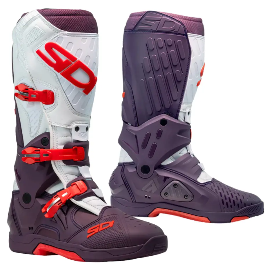 Sidi Crossair White Wine Motocross Boots 1