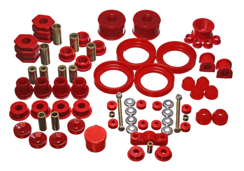 Energy Suspension 96-00 Honda Civic/Crx Red Hyper-Flex Master Bushing Set 1