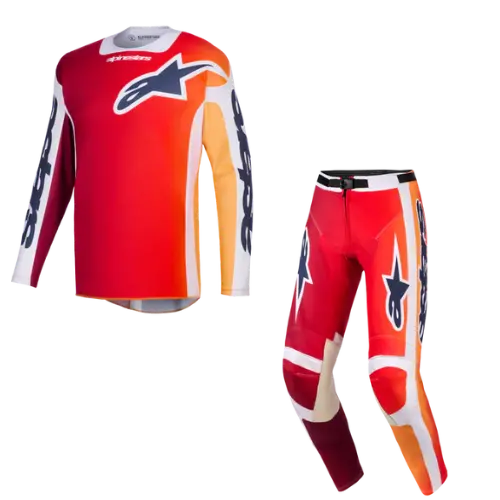 2026 Alpinestars Fluid Portl Kids Kit Combo - Red Light Grey Dark Grey 1