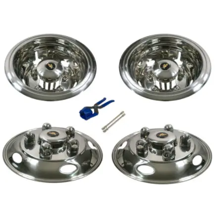 15" Stainless Steel Wheel Simulator Set - 15.0″ X 5.5″ 115Mm Offset 5 Stud 1