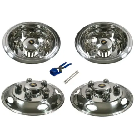 16.5" Stainless Steel Wheel Simulator Set - 16.5″ X 5.5″ 115Mm Offset 5 Stud 1