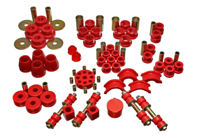 Energy Suspension 74-78 Nissan 260Z/280Z Red Hyper-Flex Master Bushing Set 1