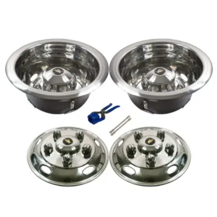 16" Stainless Steel Wheel Simulator Set - 16″ X 5.5″ 115Mm Offset 5 Stud 1