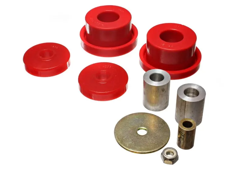 Energy Suspension 08-10 Chrysler Challenger/07-10 Charger Rwd Red Rear Diff Mount Bushing Set 1