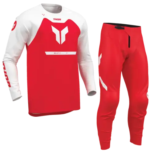 2026 Thor Ridemode Menace Kit Combo Red White 1