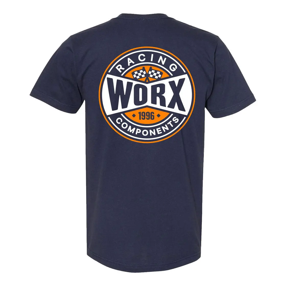 Worx Navy Checkered Tee 1
