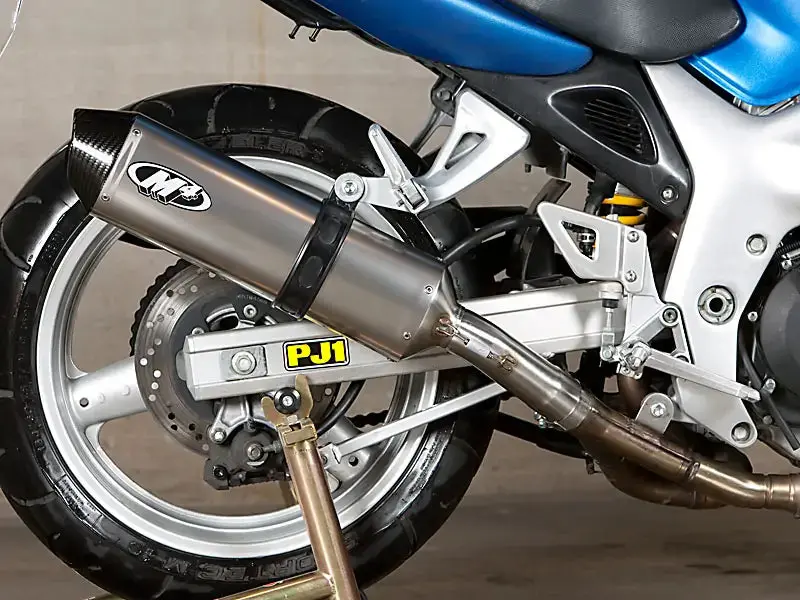 M4 Exhaust Titanium Slip On 1999-2002 Sv 650 Su6516 1