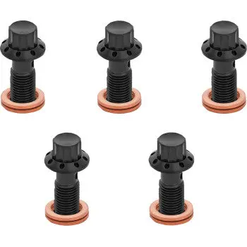Arlen Ness Bolt Banjo 5-Pk 12 Point M10x1.0 Black 300-858 1