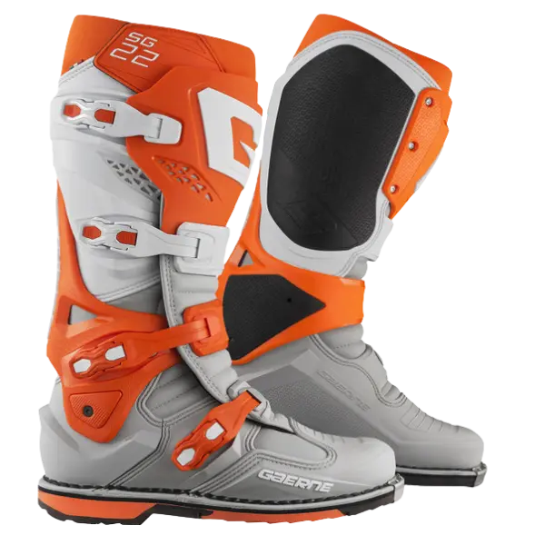 Gaerne Sg22 Orange White Grey Motocross Boots 1