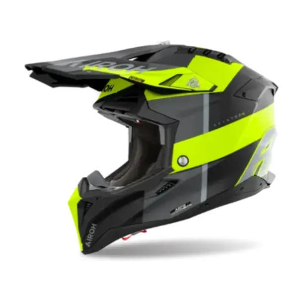 Airoh Aviator 3 Monarch Yellow Matt Mx Helmet 1