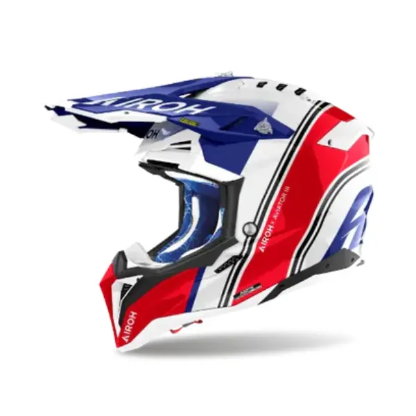 Airoh Aviator 3 Hima Red Gloss Mx Helmet 1