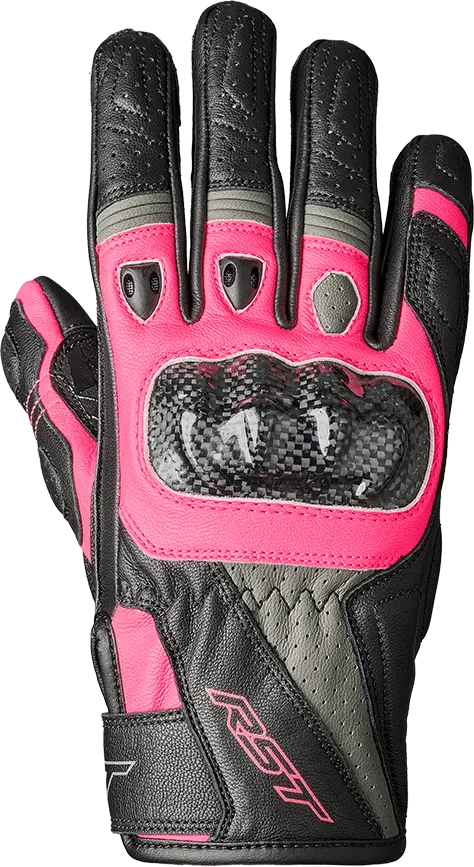 Rst Womens Stunt Iii Ce Glove Black / Pink / Grey Md 102097Pnk-07 1