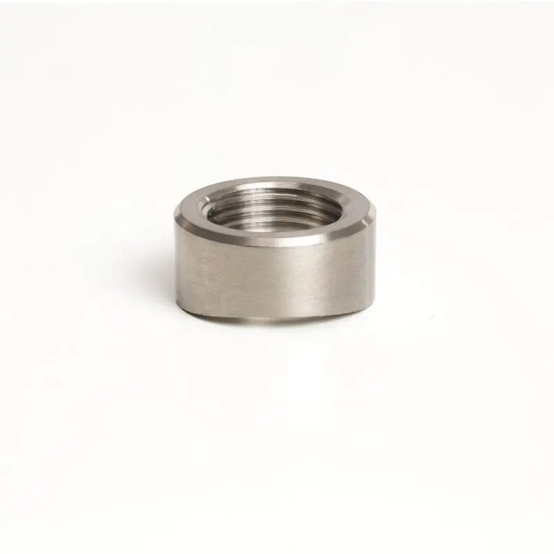 Ticon Industries Titanium O2 Sensor Bung 2.75In To 5In Tubing (M18x1.5) - Coped End 1