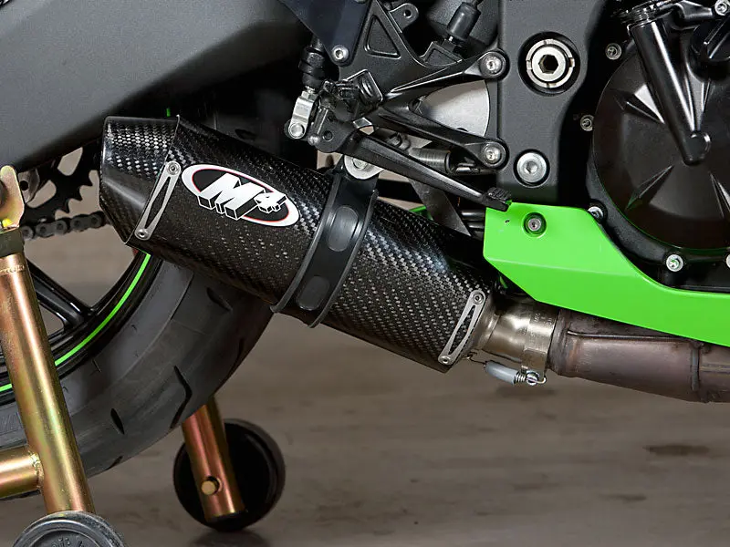 M4 Exhaust Street Slayer Carbon Slip On 2008-2010 Zx10 Ka9734 1