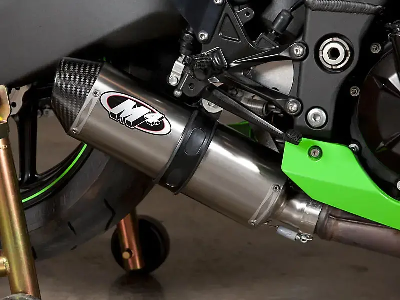 M4 Exhaust Street Slayer Titanium Slip On 2008-2010 Zx10 Ka9736 1