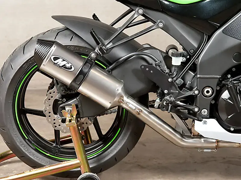 M4 Exhaust Race Full System Titanium Canister 2008-2010 Zx10 Ka9776 1