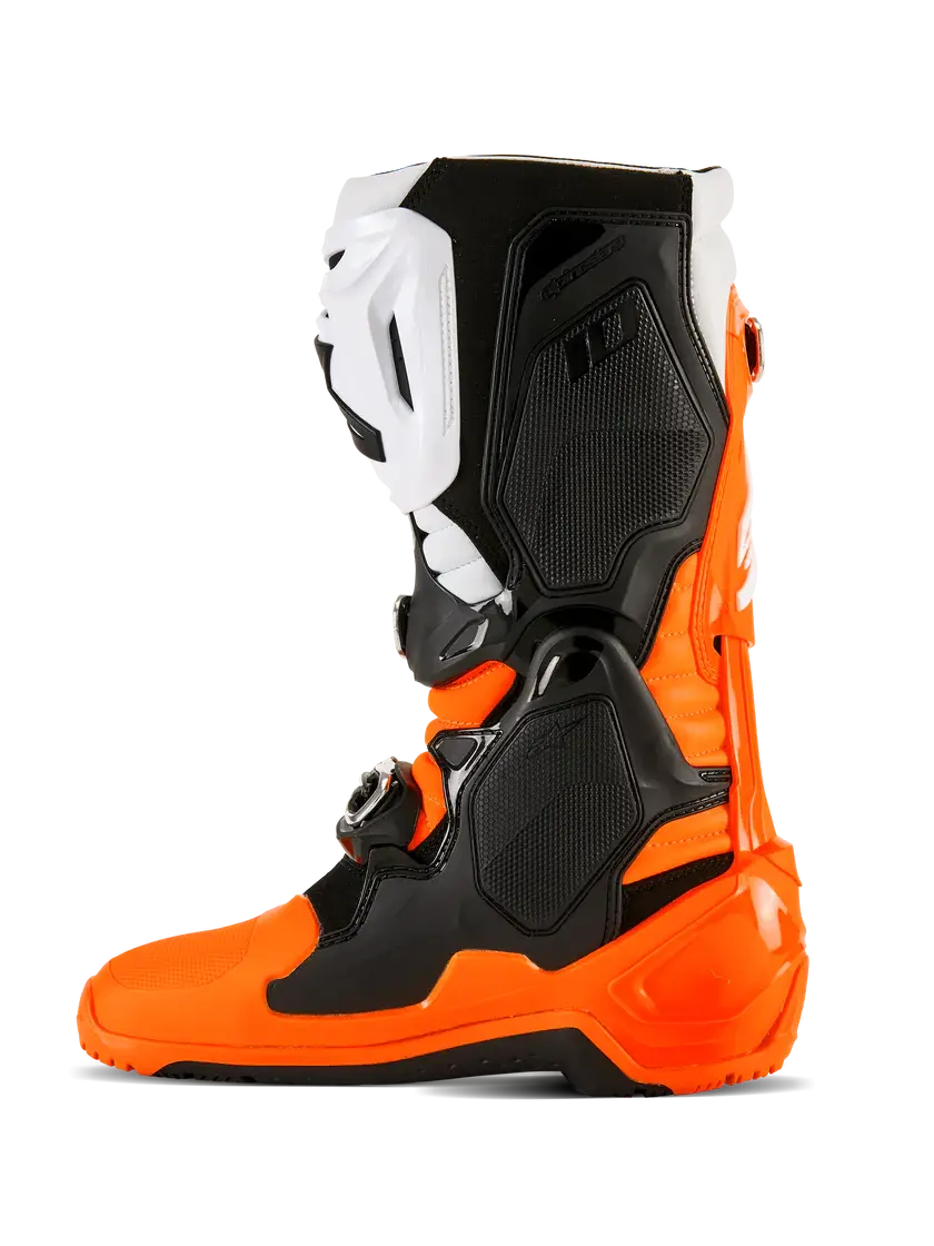 Alpinestars Tech 10 Enduro Boots Orange Fluo Black White 2