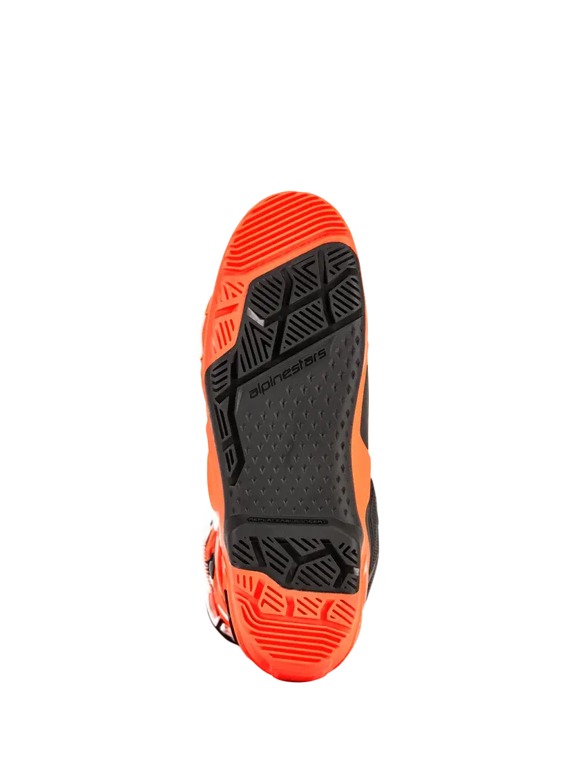 Alpinestars Tech 10 Enduro Boots Orange Fluo Black White 5