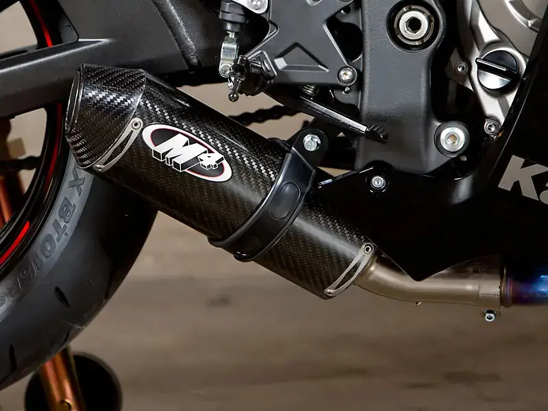 M4 Exhaust Street Slayer Carbon Slip On 2011-2015 Zx10 Ka9924 1