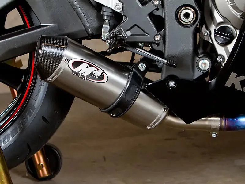 M4 Exhaust Street Slayer Slip-On System With Titanium Canister 2011-2015 Zx10 Ka9926 2