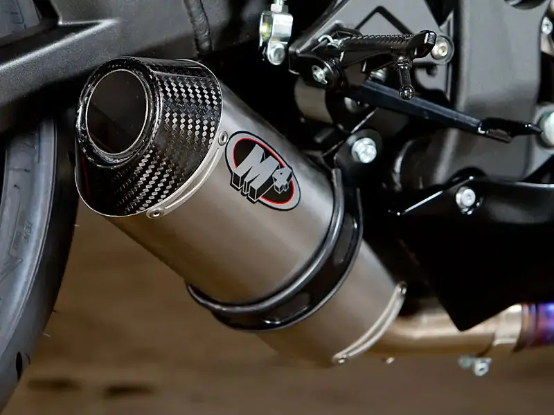 M4 Exhaust Street Slayer Slip-On System With Titanium Canister 2011-2015 Zx10 Ka9926 1