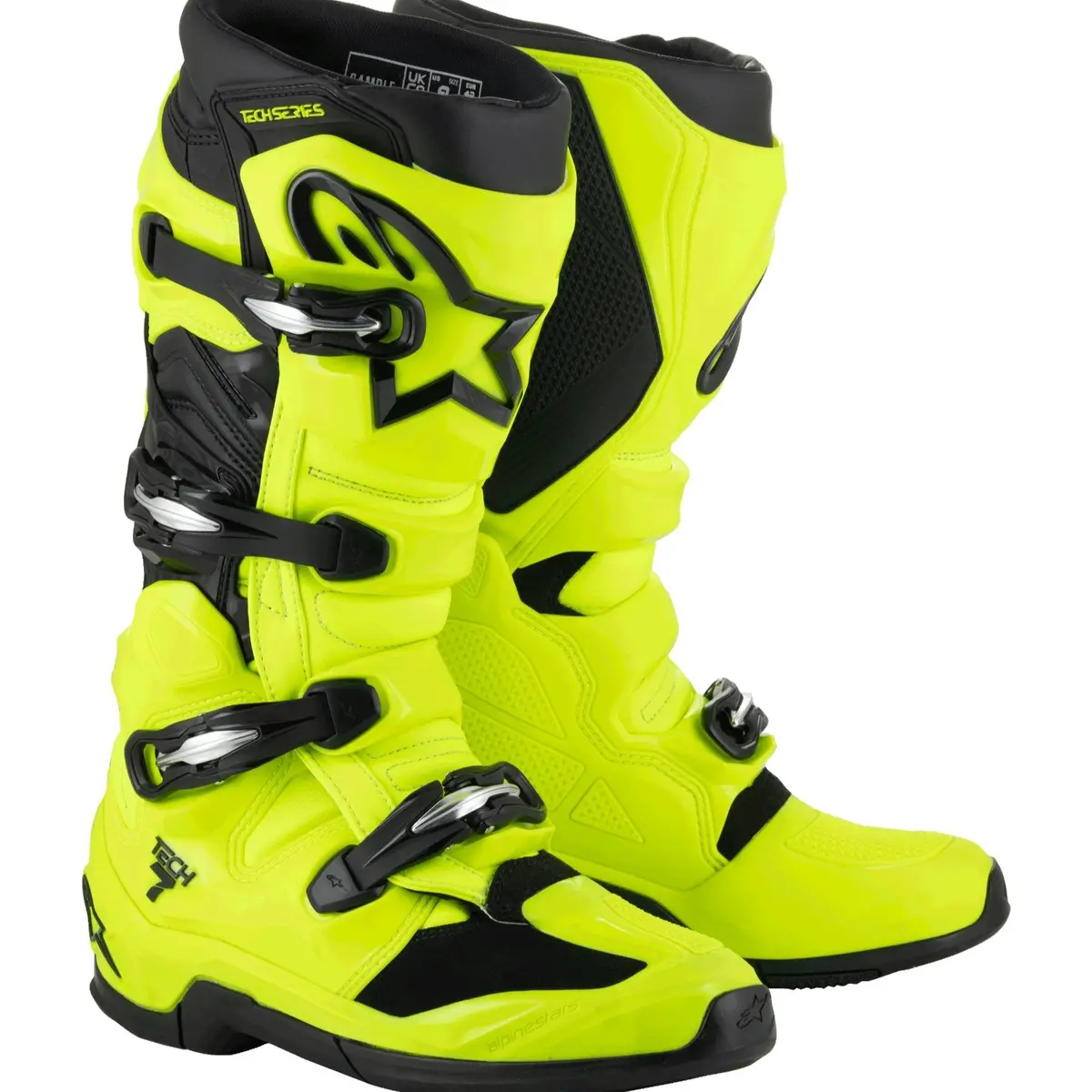 Alpinestars Tech 7 Motocross Boots Yellow Fluo Black 1