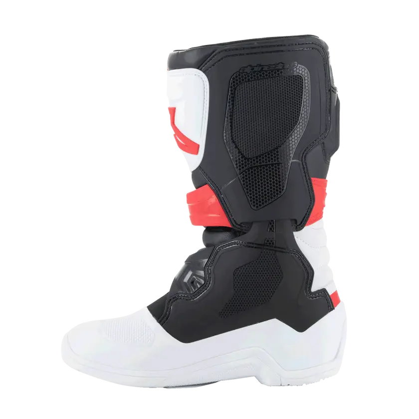 Alpinestars Youth Tech 3S Boots - White Black Bright Red 3
